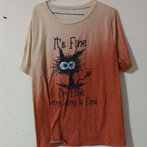 Orange Graphic T-Shirt